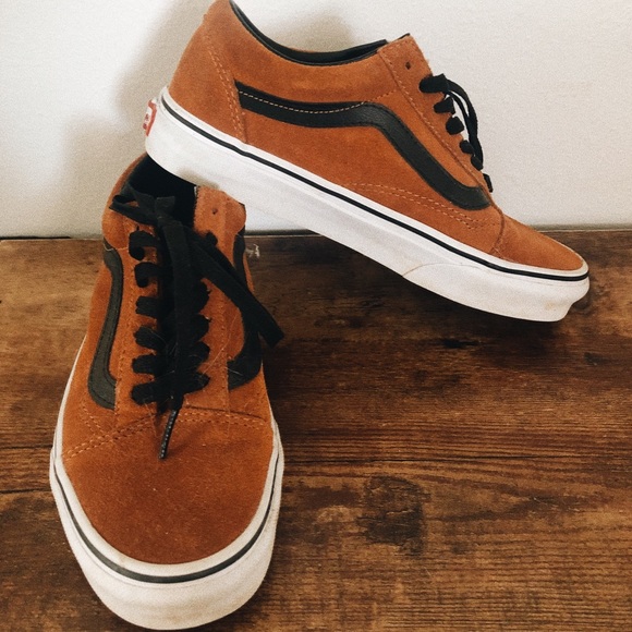 orange suede vans